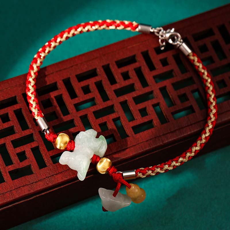 Pulsera tobillera jade zodiaco chino