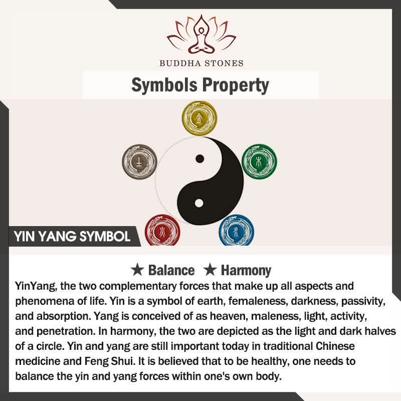 Buddha Stones Tibet Peach Wood Lotus Cinnabar Bagua Yin Yang Luck Wealth Bracelet