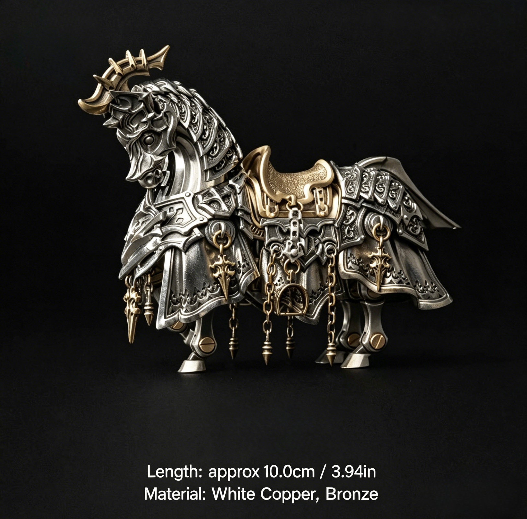 War Horse Magnetic Metal Figure – Articulated Assembly Model Decor