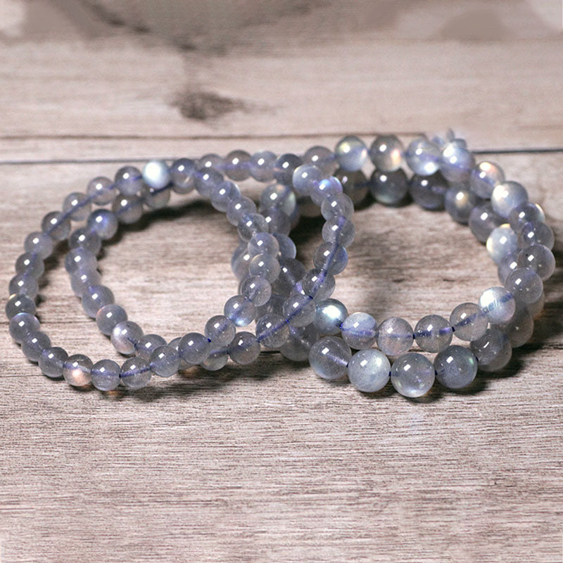 Buddha Stones Natural Moonstone Calm Positive Bracelet