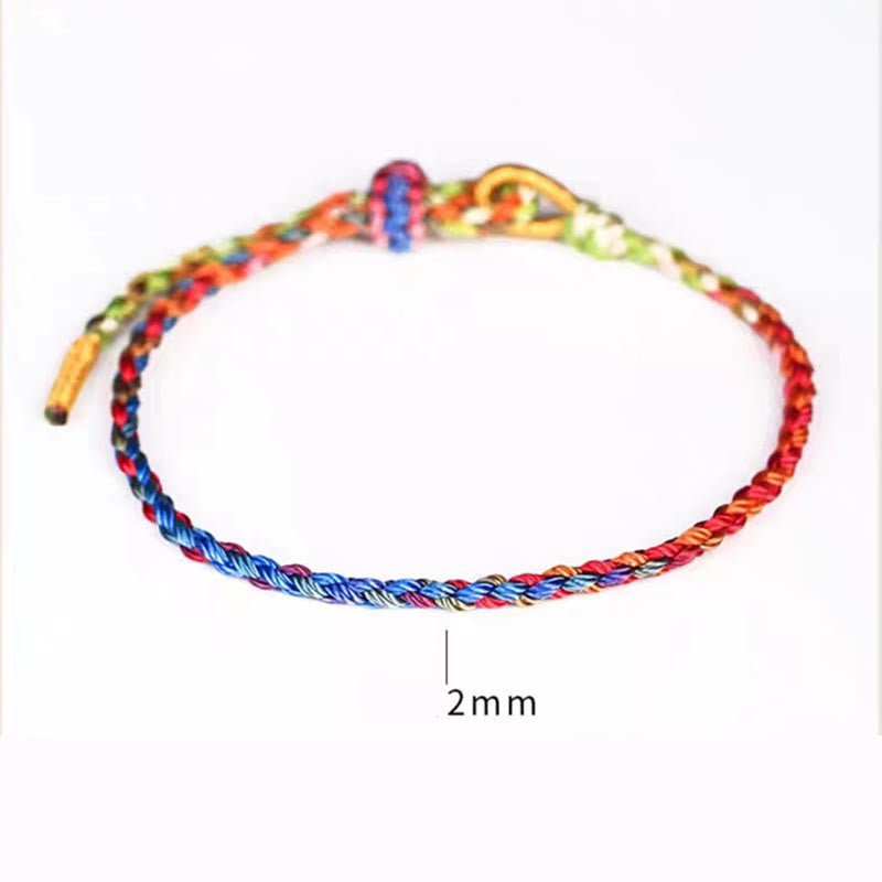 EverestArtstudios Handcrafted Luck Colorful Rope Child Adult Bracelet