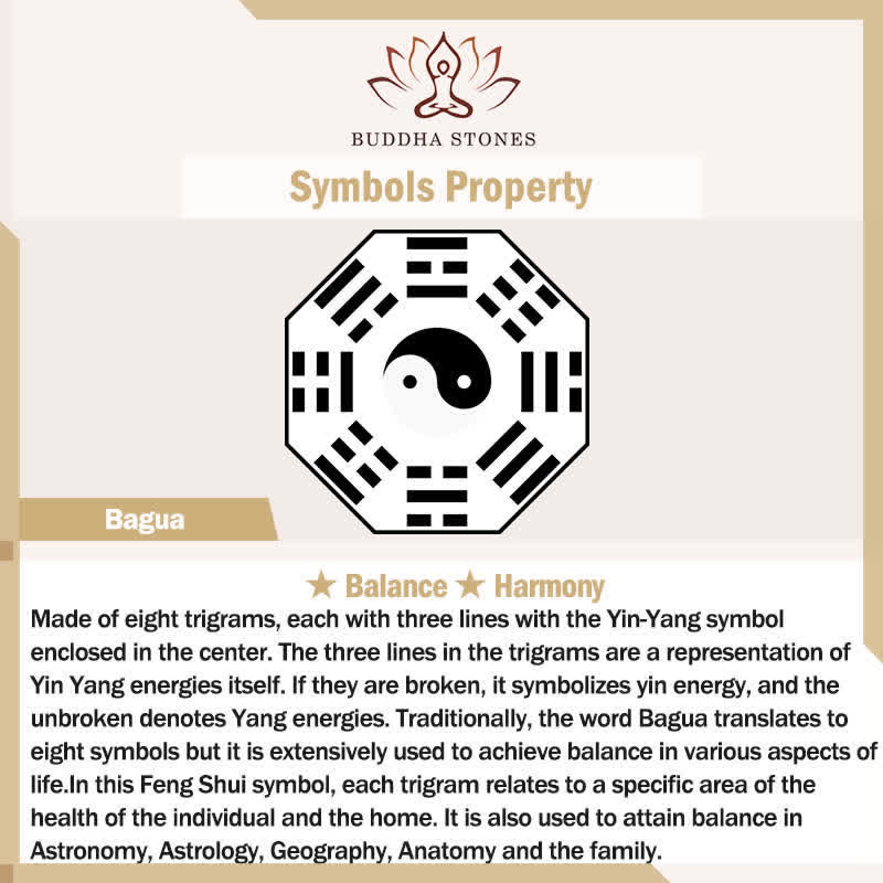 Buddha Stones Tibet Peach Wood Lotus Cinnabar Bagua Yin Yang Luck Wealth Bracelet