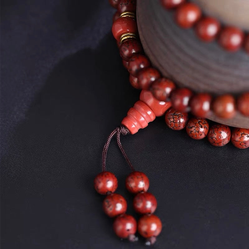 EverestArtStudios Natural Bodhi Seed Mala Necklace | 108 Beads Buddhist Prayer Beads | Multi-Wrap Bracelet & Meditation Necklace