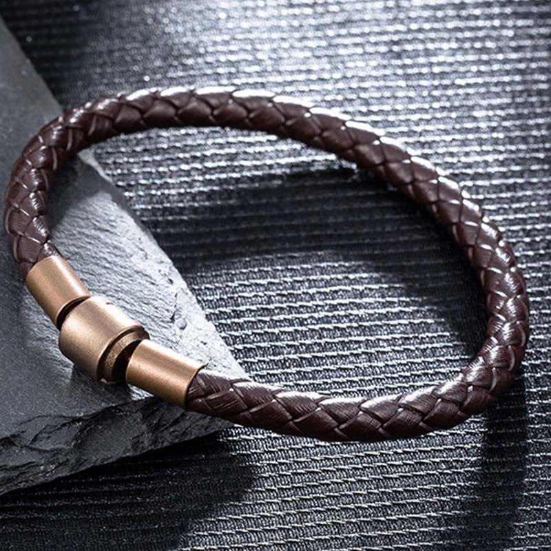 EverestArtstudios Vintage Leather Rope Luck Braid String Bracelet
