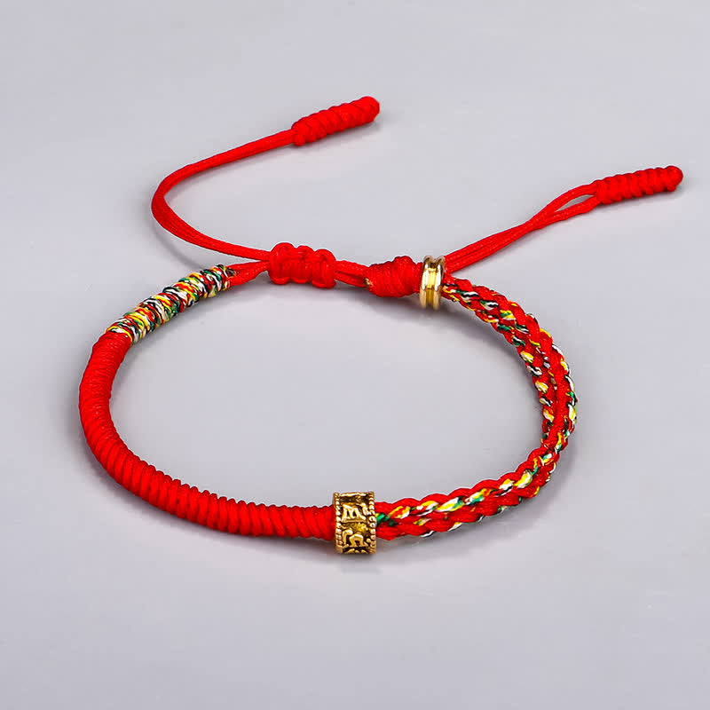 EverestArtStudios Om Mani Padme Hum Protection Luck String Bracelet