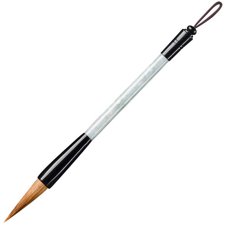 EverestArtstudios Natural Jade Luck Chinese Calligraphy Brush Pen Chinese Writing Brush With Gift Box