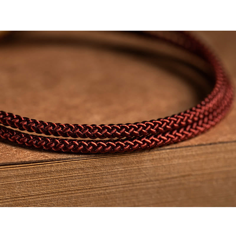 EverestArtStudios 925 Sterling Silver Handmade Chinese Zodiac Natal Buddha Cyan Bodhi Seed Protection Braided Red String Bracelet