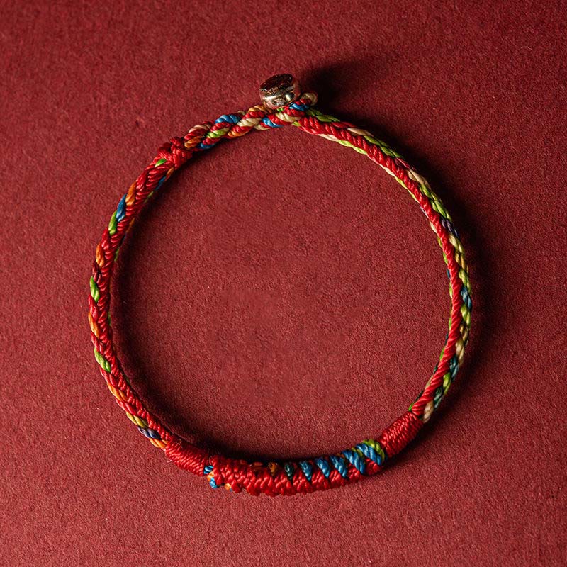 EverestArtstudios Handmade Five Color Thread Protection Bracelet