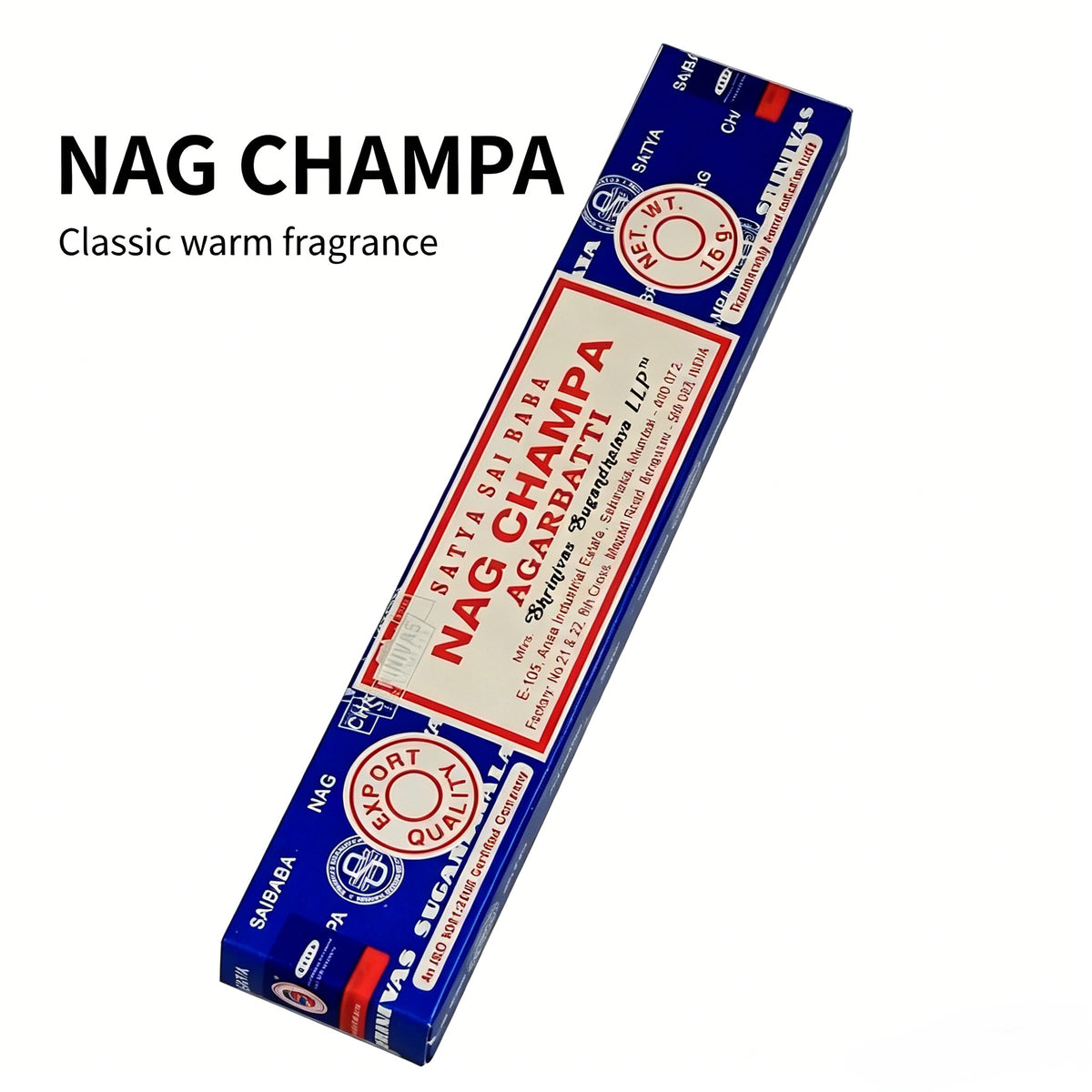 Authentic Nag Champa Sai Baba Incense | Natural Indian Sandalwood & Floral Aroma | 15g / 40g Packs | Meditation & Relaxation Incense Sticks