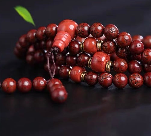 EverestArtStudios Natural Bodhi Seed Mala Necklace | 108 Beads Buddhist Prayer Beads | Multi-Wrap Bracelet & Meditation Necklace