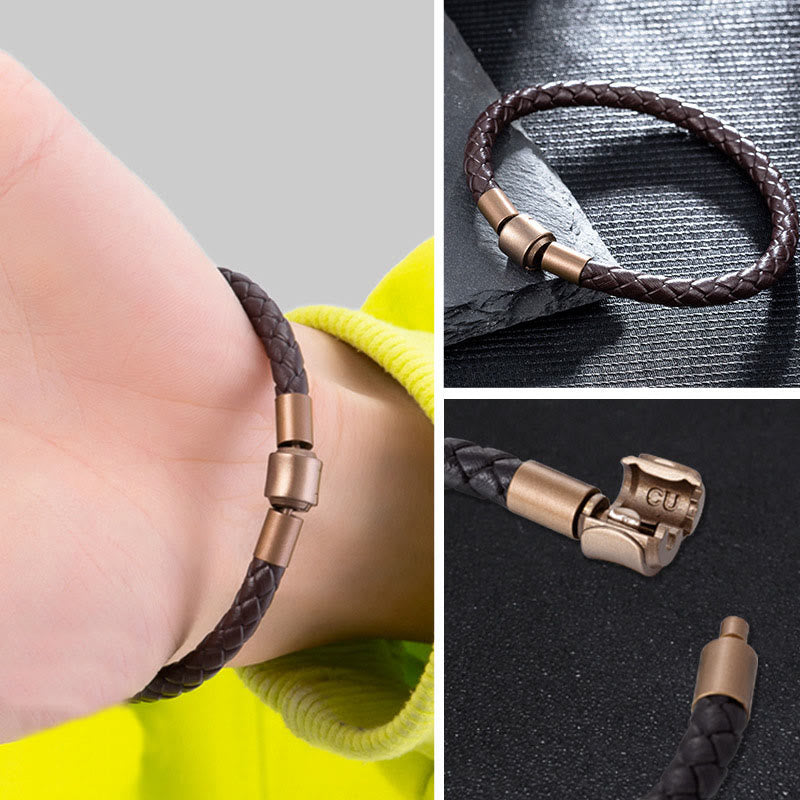 EverestArtstudios Vintage Leather Rope Luck Braid String Bracelet