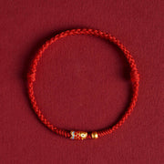 EverestArtStudios 925 Sterling Silver Handmade Koi Fish Wealth Success Braided Rope Bracelet