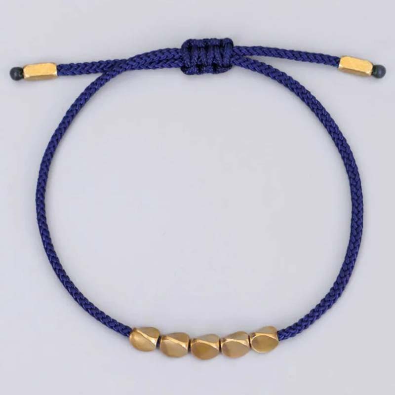 EverestArtStudios 3 PCS Tibetan Copper Beads Healing Protection Luck Bracelet Set