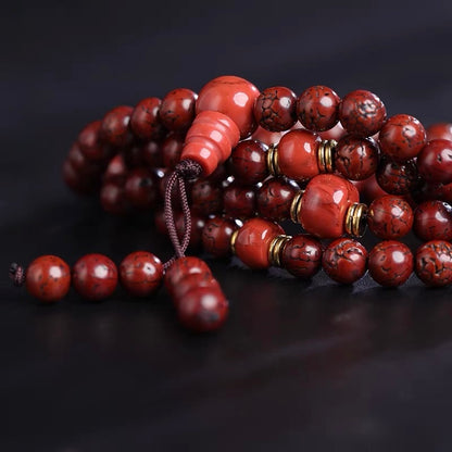 EverestArtStudios Natural Bodhi Seed Mala Necklace | 108 Beads Buddhist Prayer Beads | Multi-Wrap Bracelet & Meditation Necklace