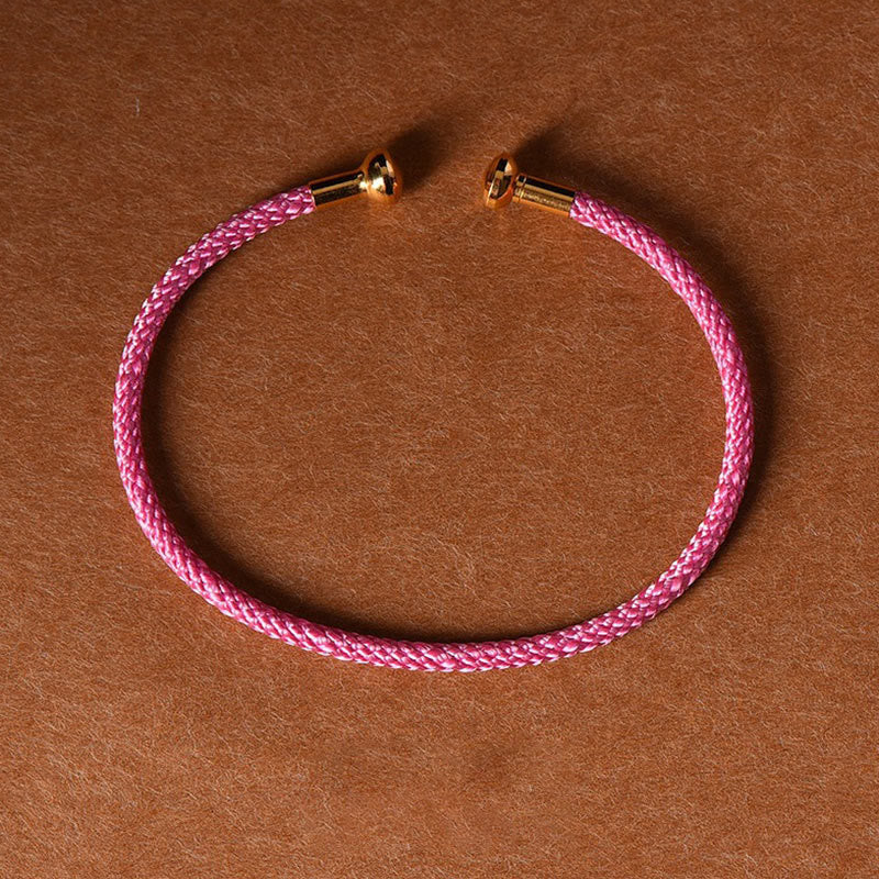 EverestArtstudios Simple Design Handmade Luck Braid String Cuff Bracelet