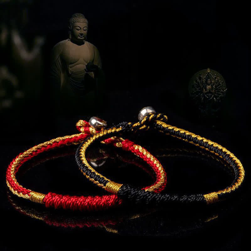 EverestArtstudios Tibetan Handmade Braid Luck String Protection Bracelet