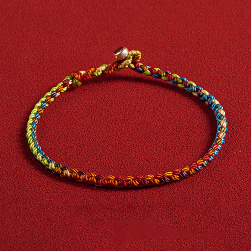EverestArtstudios "May you be blessed with peace and safety in all four seasons" Lucky Multicolored Bracelet