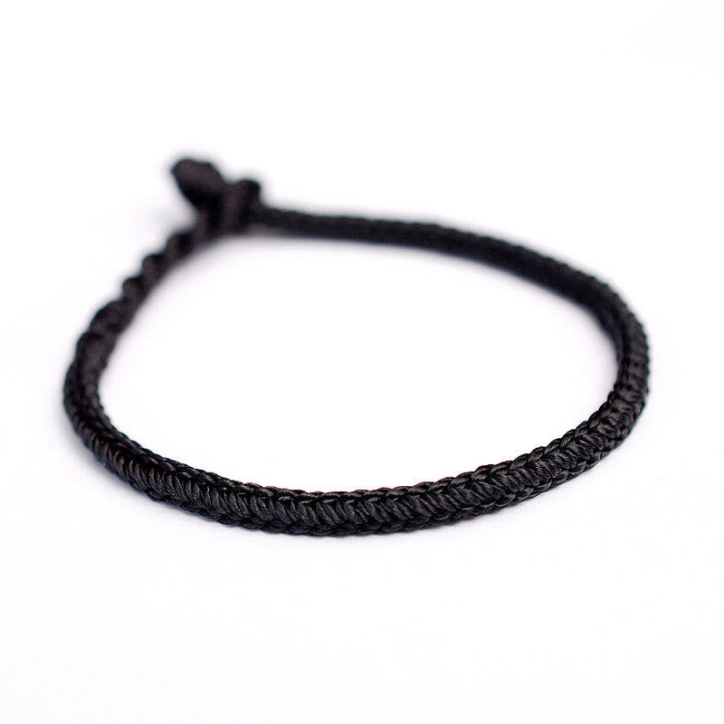 EverestArtStudios Tibetan Handmade Eight Thread Peace Knot Protection Braided String Bracelet