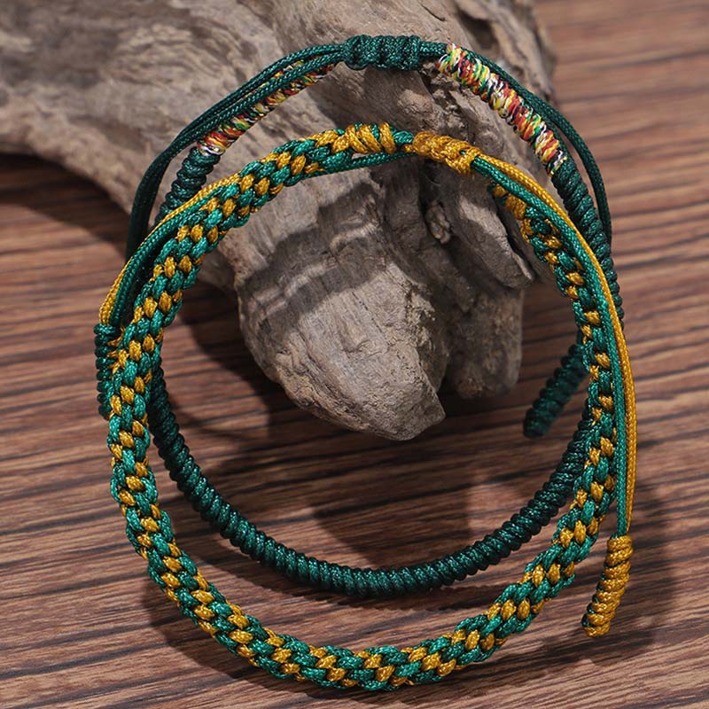 EverestArtStudios 3 PCS Tibetan Copper Beads Healing Protection Luck Bracelet Set
