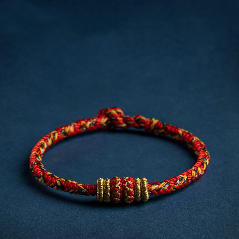 EverestArtstudios Tibet Handmade Chinese Zodiac Luck Strength Braided String Bracelet