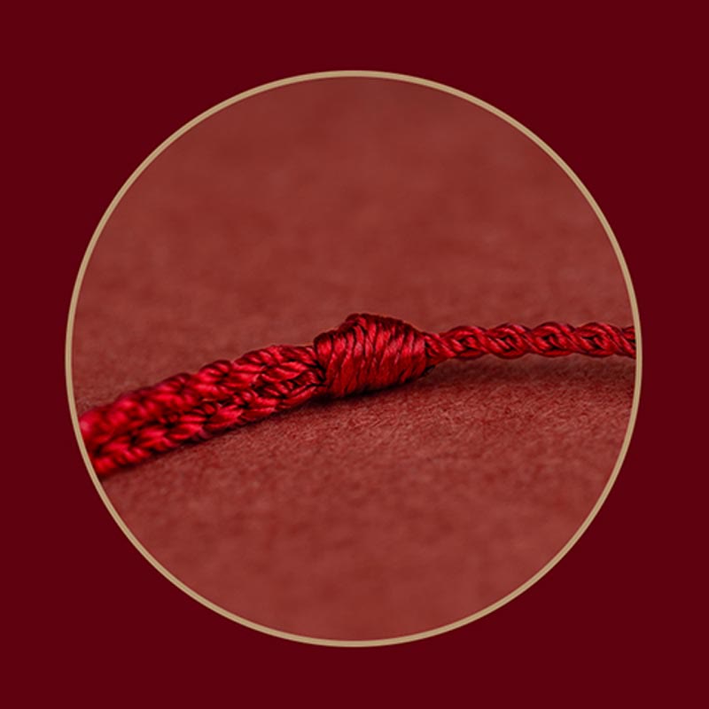EverestArtstudios 925 Sterling Silver Endless Knot Protection Luck Red String Bracelet Anklet