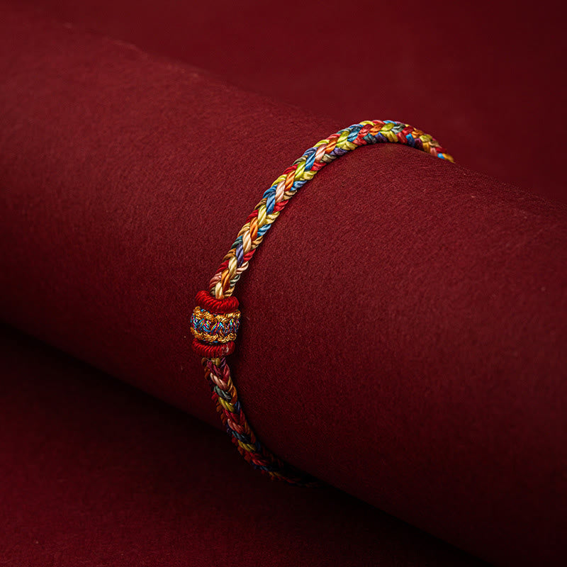 EverestArtstudios Handmade Dragon Boat Festival Luck Colorful Rope Child Adult Bracelet