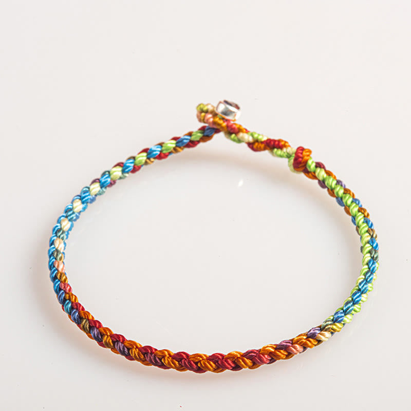 EverestArtstudios "May you be blessed with peace and safety in all four seasons" Lucky Multicolored Bracelet