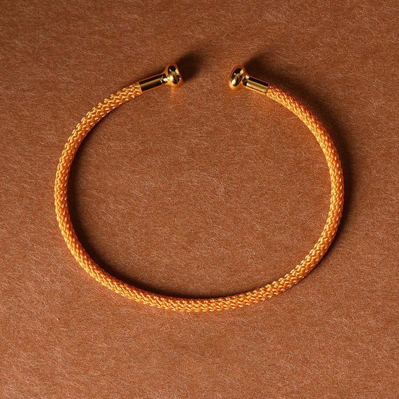 EverestArtstudios Simple Design Handmade Luck Braid String Cuff Bracelet