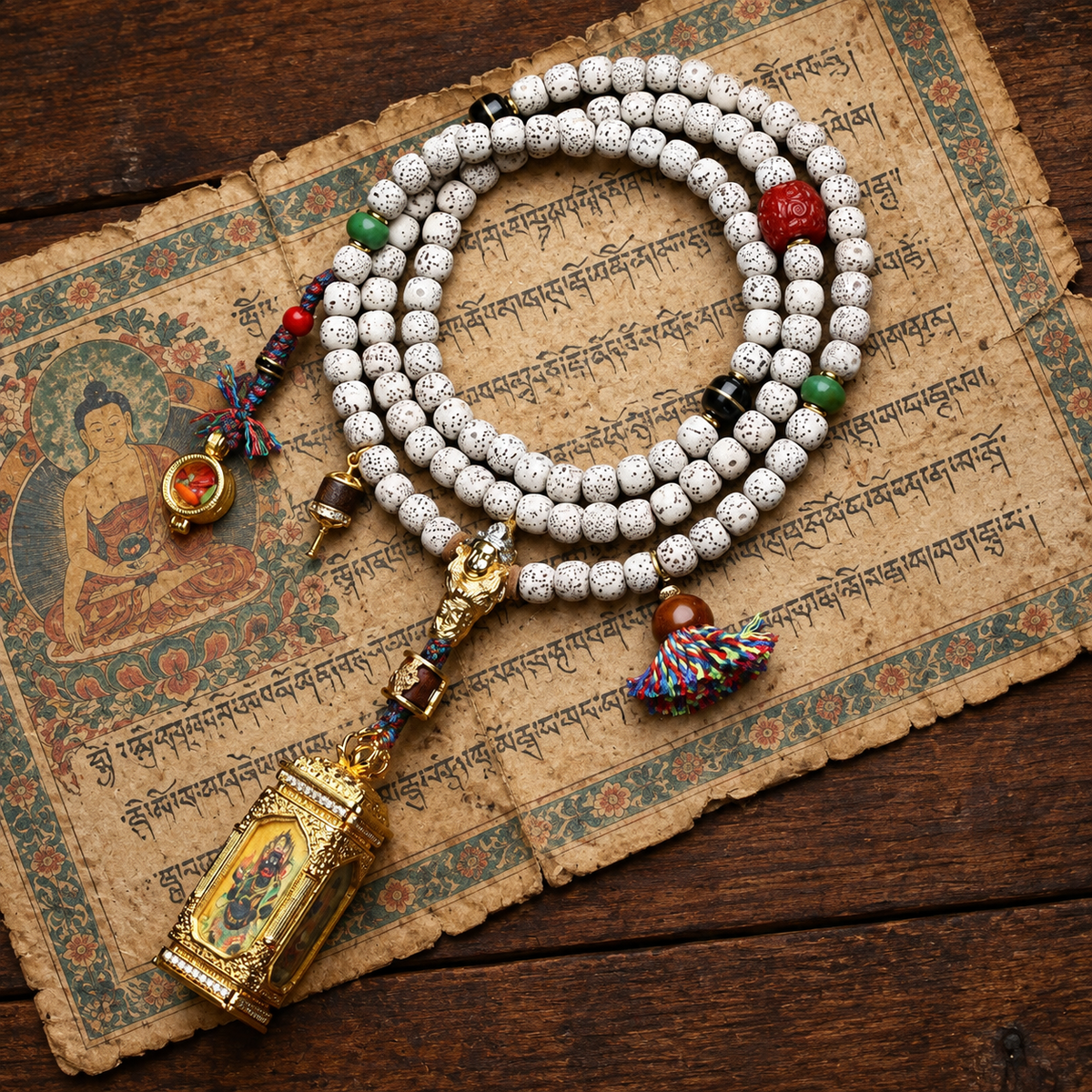 EverestArtstudios Xingyue-Bodhi-Mala, vierseitige Thangka