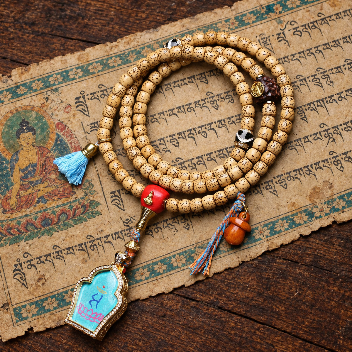 EverestArtstudios Xingyue-Bodhi-Mala, Manjushri-Thangka