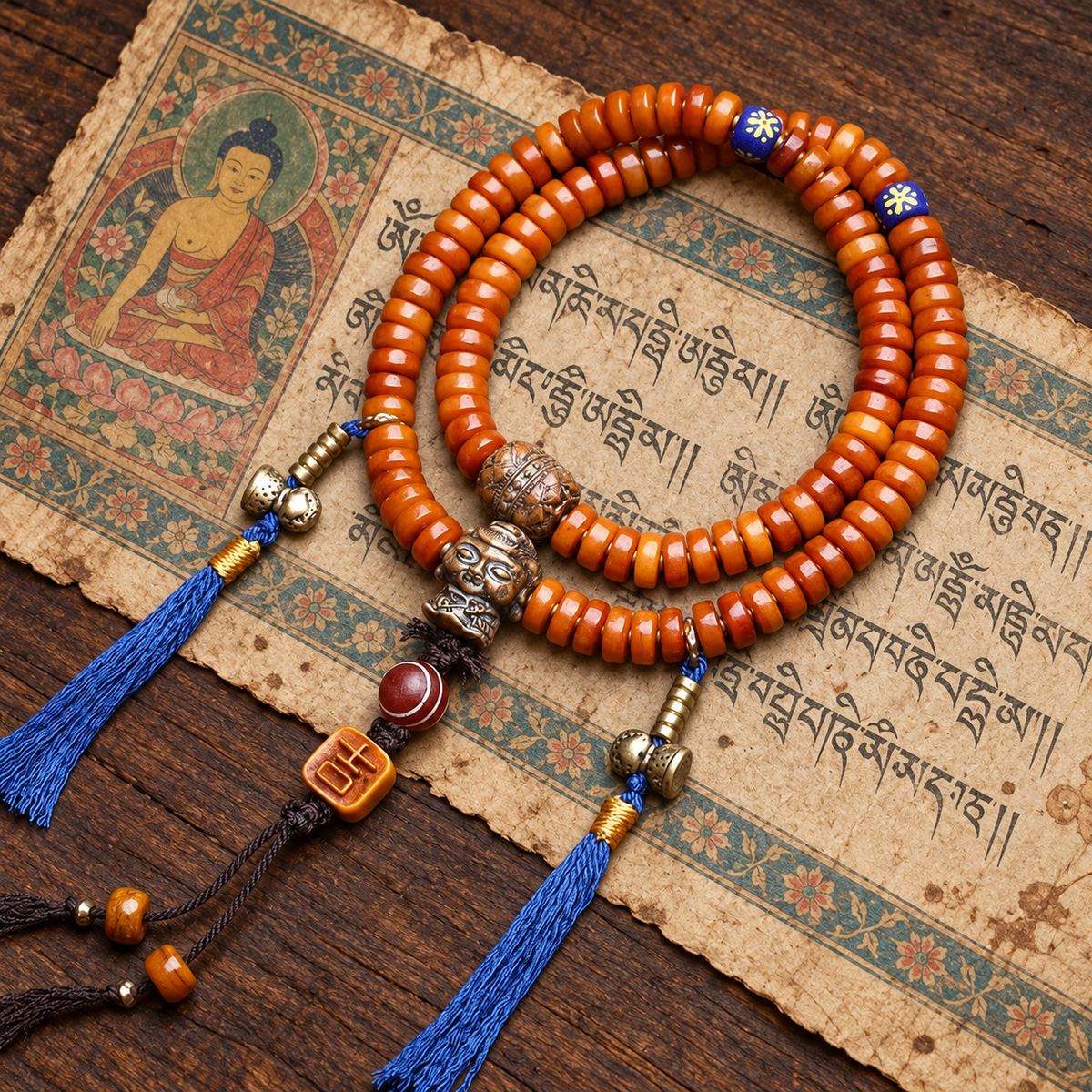 Mala 108 os de yack lotus Bodhi Vajra