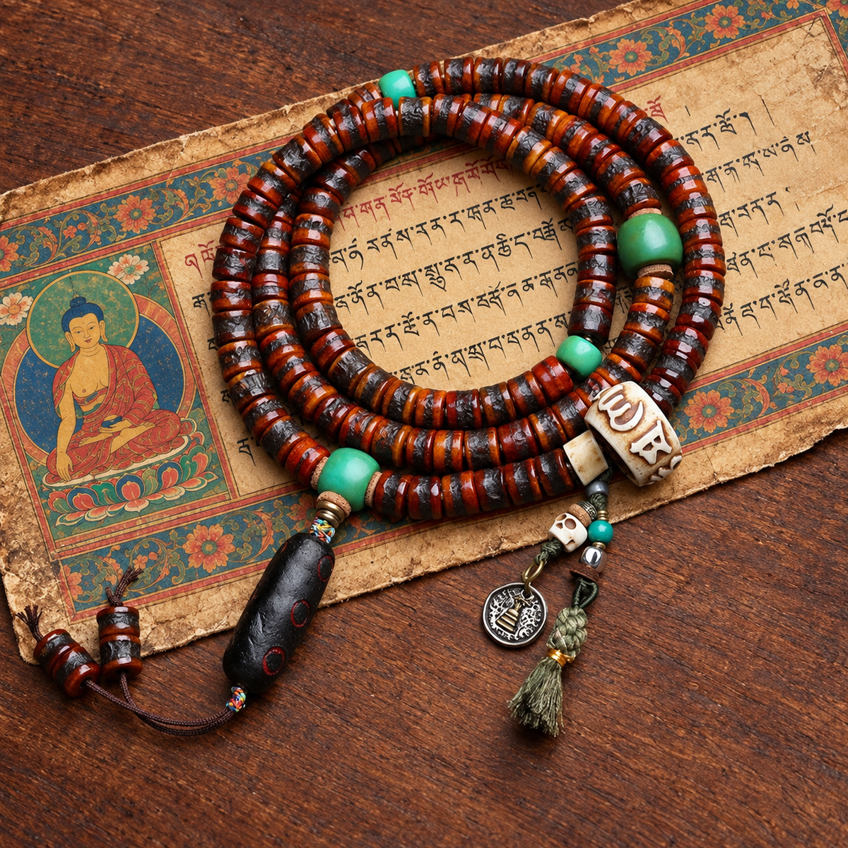 Mala 108 os pendentif Rahula