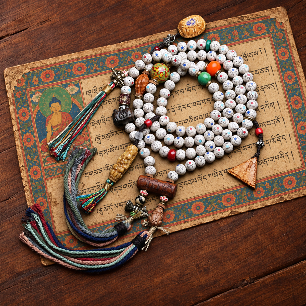 EverestArtstudios Xingyue-Bodhi-Einlagemala, Lack/Glas