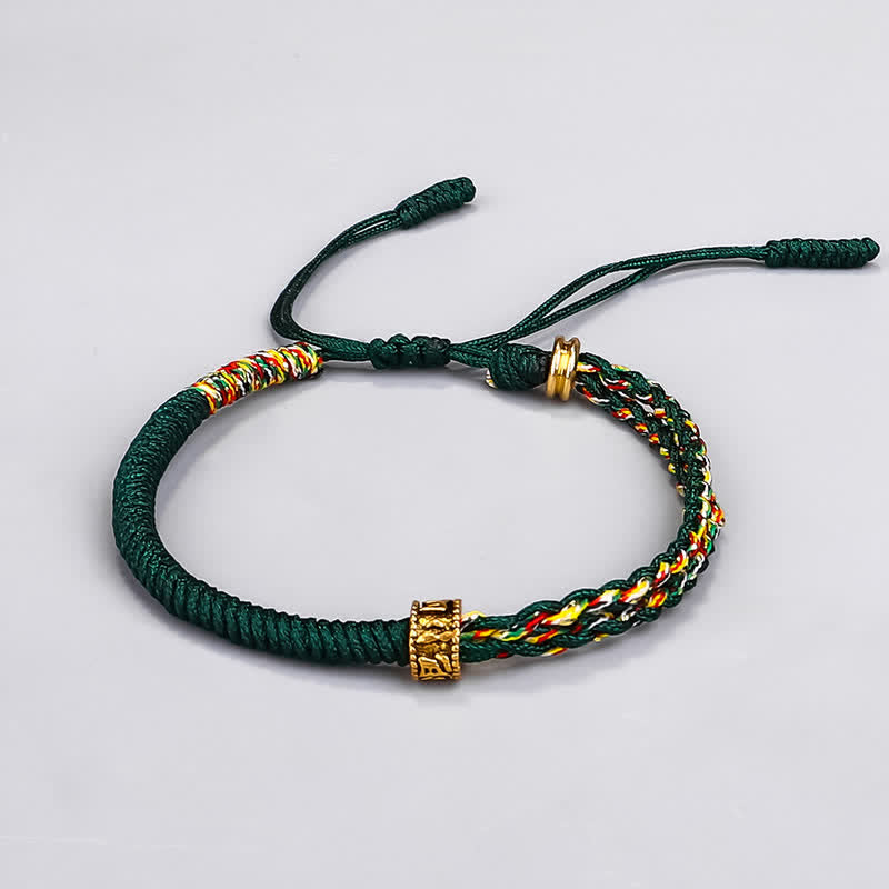 EverestArtStudios Om Mani Padme Hum Protection Luck String Bracelet
