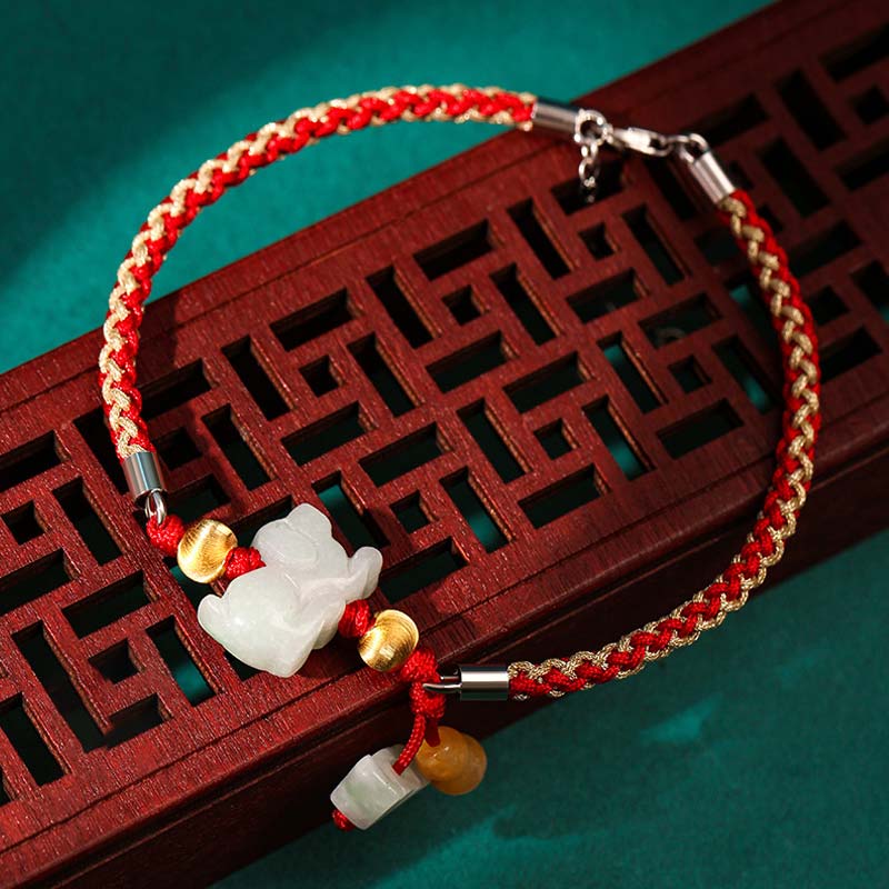 Pulsera tobillera jade zodiaco chino