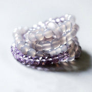 Buddha Stones Natural Amethyst Crystal Meditation Healing Bracelet