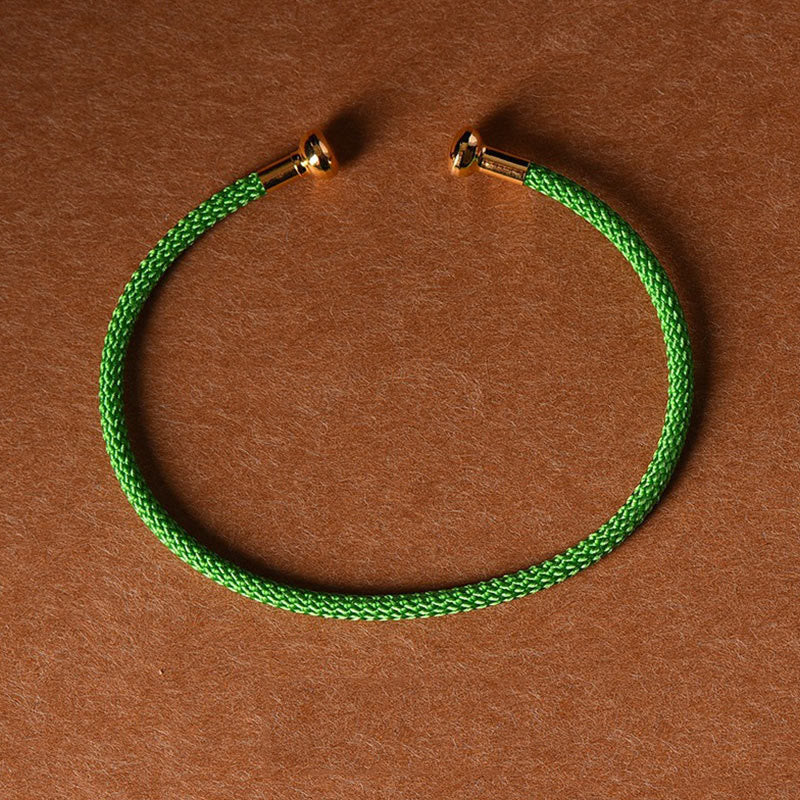 EverestArtstudios Simple Design Handmade Luck Braid String Cuff Bracelet