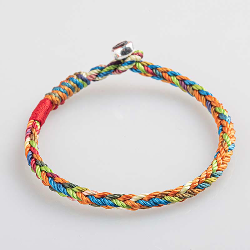 EverestArtStudios "May you be healthy and happy" Lucky Multicolored Bracelet