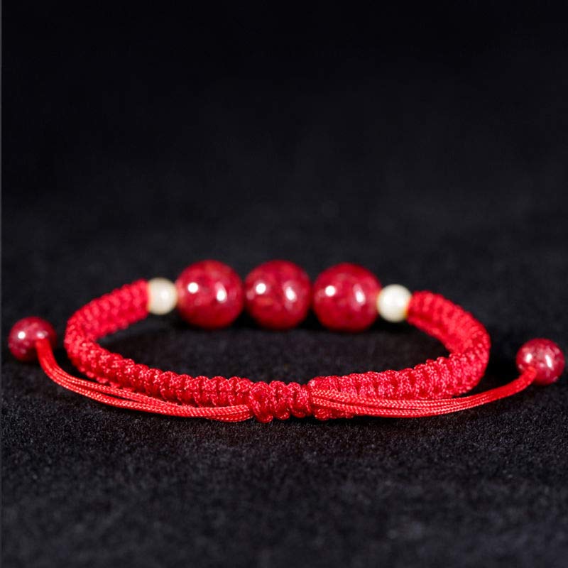 EverestArtstudios Cinnabar Blessing Red String Bracelet For Kids