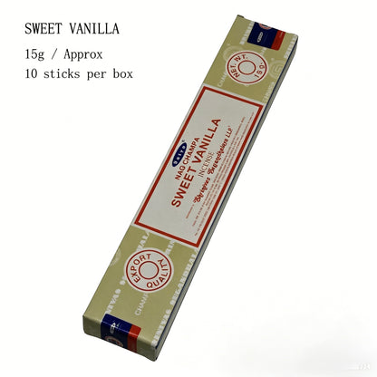 Authentic Nag Champa Sai Baba Incense | Natural Indian Sandalwood & Floral Aroma | 15g / 40g Packs | Meditation & Relaxation Incense Sticks