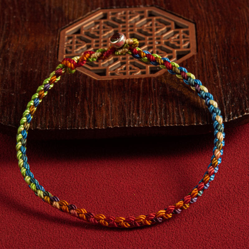 EverestArtstudios "May you be blessed with peace and safety in all four seasons" Lucky Multicolored Bracelet
