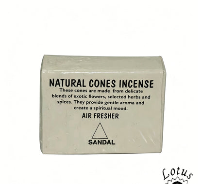 EverestArtStudios Natural Handmade Nepalese Cone Incense – Lotus Himalayan Incense Cones with Ceramic Holder, Meditation & Yoga Aromatherapy, Sandalwood, Night Queen & Floral Scents