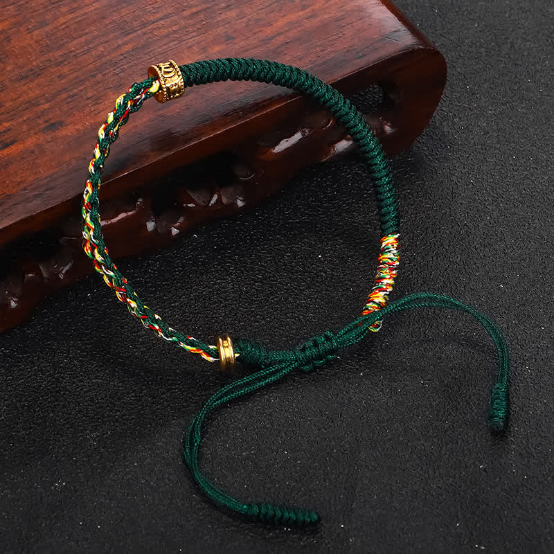 EverestArtStudios Om Mani Padme Hum Protection Luck String Bracelet
