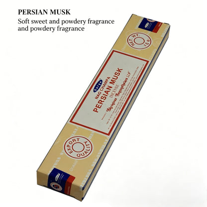 Authentic Nag Champa Sai Baba Incense | Natural Indian Sandalwood & Floral Aroma | 15g / 40g Packs | Meditation & Relaxation Incense Sticks