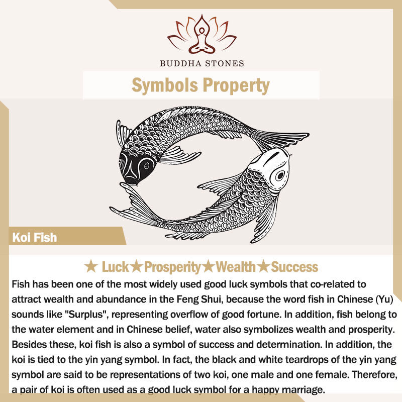 Buddha Stones 999 Gold Luck Protection Koi Fish Handmade Braided String Bracelet