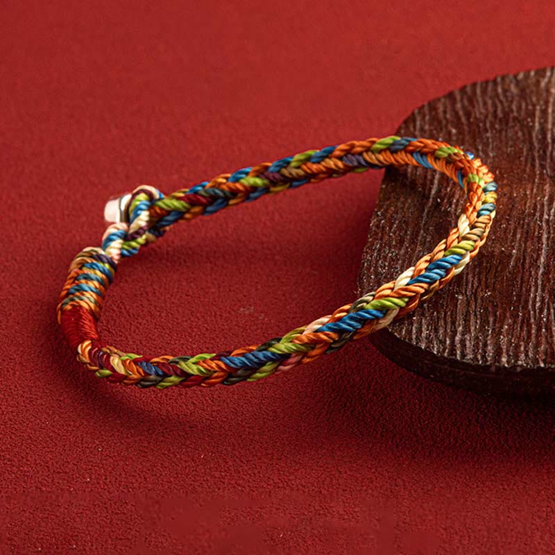 EverestArtStudios "May you be healthy and happy" Lucky Multicolored Bracelet