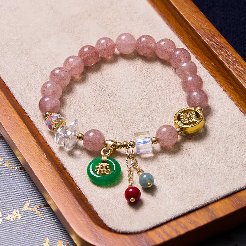 EverestArtstudios Attracting Love and Protection Pink Bracelet Bangle Bundle