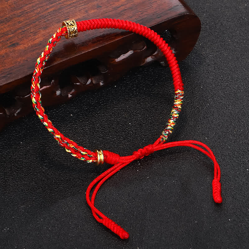 EverestArtStudios Om Mani Padme Hum Protection Luck String Bracelet