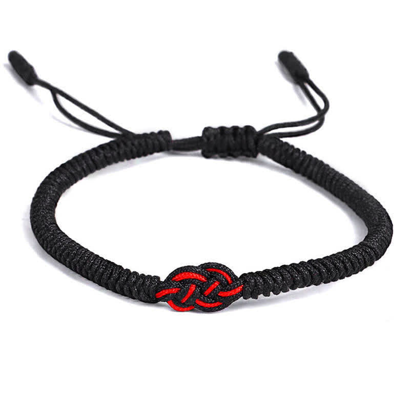 EverestArtstudios 2Pcs Tibetan Luck Chinese Knot Protection String Bracelet