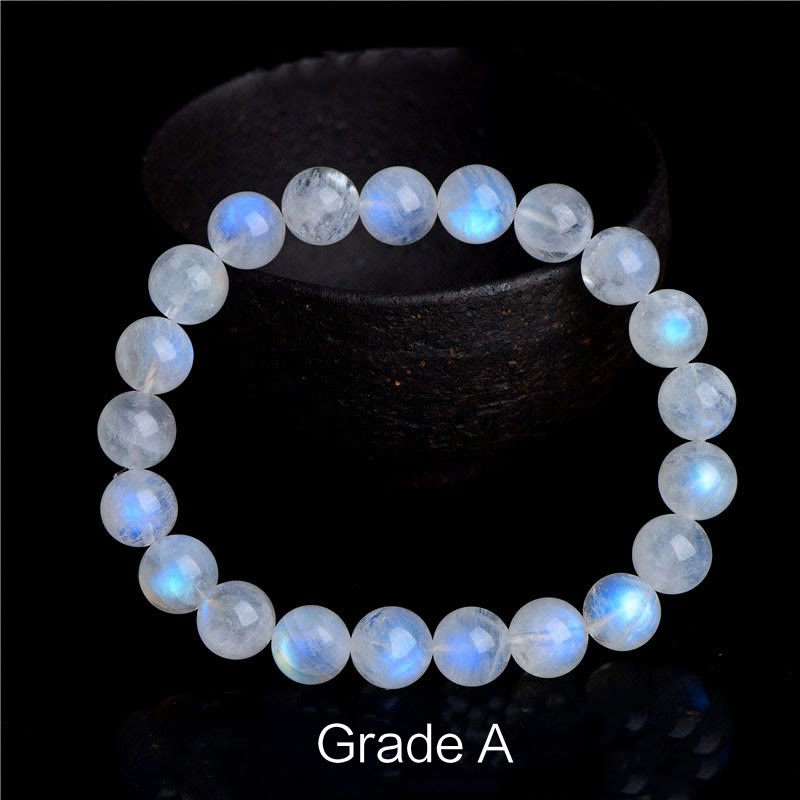 EverestArtStudios Natural Moonstone Prosperity Bracelet